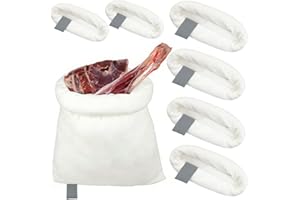 Game Bags for Deer Elk Caribou Moose - (28" x2, 48" x4) Heavy Duty Hunting Meat Bags, Reusable Breathable Rolled Quarter Bags