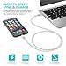 GANJOY iPhone Charger 3Pack 3FT/6FT/6FT(1M/2M/2M) Nylon Braided 8 pin Charging Cables USB Charger Cord, Compatible with iPhone X, 8, 8 Plus, 7, 7 Plus, 6s, 6s Plus, 6, 6 Plus, SE, 5s, iPad - Silver