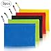 MEZOOM 5 Pcs A4 File Bags Document Pocket Holder Storage Organizer Waterproof Pouch Zipper Files Category Bag For Cosmetics Offices Stationery