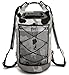 ZBRO Waterproof Dry Bag with 2 Pockets, Padded Straps and Reflective Stripe, Camo Gray, 20L