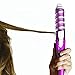 Hair Curling Iron, Anself Pro Anti-scalded Electric Ceramic Hair Curler Spiral Hair Rollers Curling Iron Wand Salon Tools (Purple)