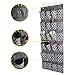 Over the Door Shoe Organizer with 24 Extra Large Pockets - Hanging Shoe Rack Storage Holder for men shoes zapateras and 4 Sturdy Hooks for Women High Heels, Kids Slippers, Cruise, 68.5