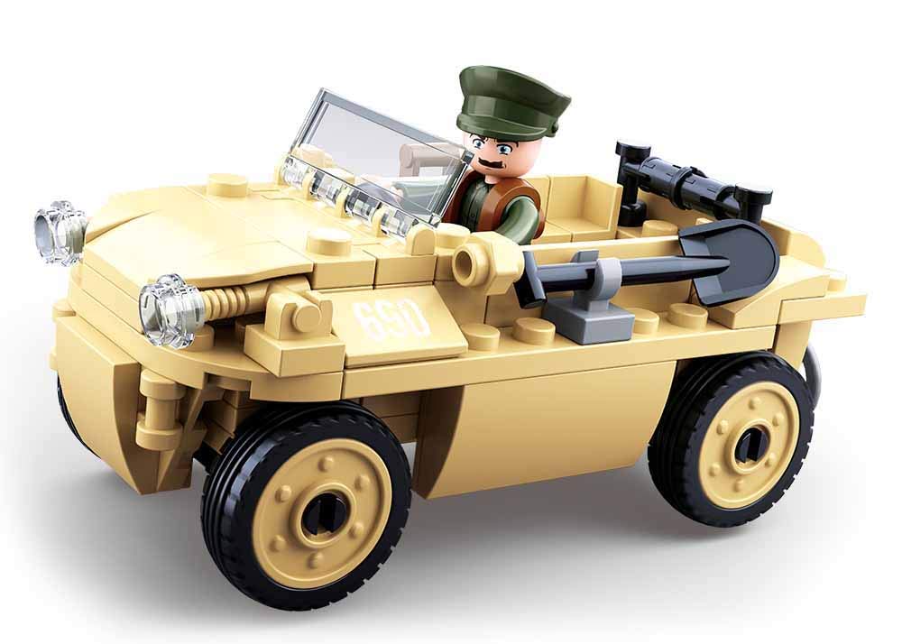 Sluban WWII - VW 82 AMPHIBIOUS TUB CAR 103PCS