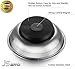K-Musculo YSECTL JSbro Stainless Steel Heavy Duty 4 Inches Round Magnetic Screws Tools Parts Tray Holder Pack of Two