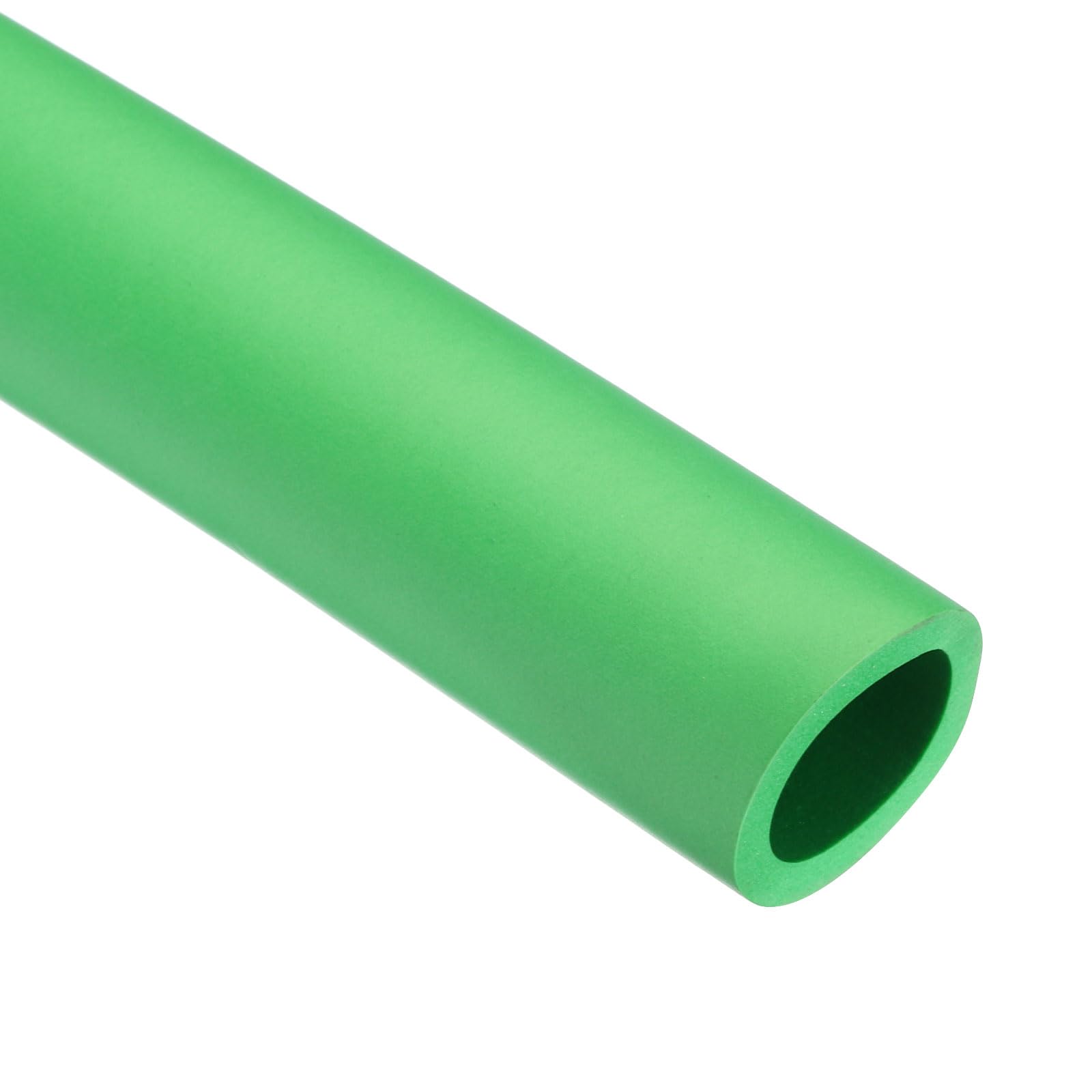 Rebower 28mm ID Pipe Insulation Tubing 5mm Thick Heat Preservation Foam Tube, [for Plumbing Freeze Protection Exercise Handle] - 38mm OD/3ft/Green