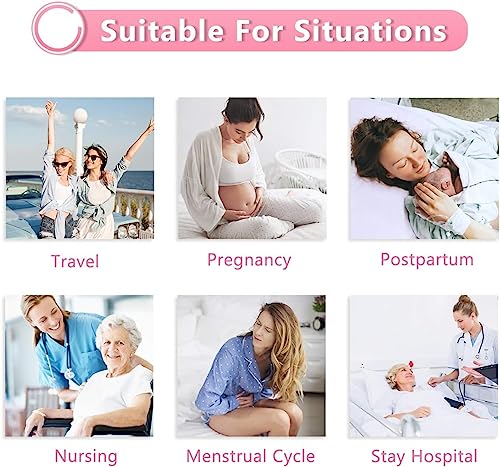 NALACAL Mesh Postpartum Underwear Disposable Panties, Women High Waist C Section Maternity Postpartum Panties, Soft, Breathable, Stretchy (8 Counts - Size Large)