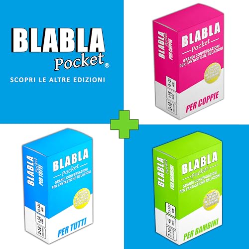 BLABLA Pocket for Couples | Board Games for Adults and Teenagers – Couple Game – Conversation Cards for Meeting Each Other – Gift Ideas for Men and Women, Valentine's Day, Anniversary, Birthday