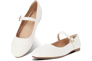 Viapipa Womens Mary Jane Shoes Comfortable Strap Flats Dressy Casual Ballet Flats Shoes Floral Buckle Round Toe Black Flats Shoes for Women