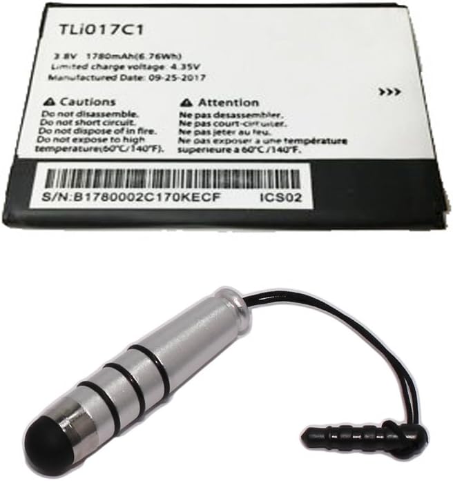 Generic World Star Replacement Battery TLI017C1 1780mAh 3.8V for Alcatel Dawn with Ministylus and 2 Year Limited Warranty