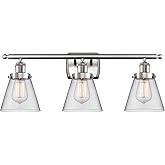 Innovations 916-3W-SN-G62 Transitional Three Light Bath Vanity from Ballston Collection in Pewter, Nickel, Silver Finish,