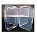 Feamos Plastic Transparent Storage Box Case with Lid Collection Container Pack of 2