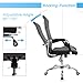 Furmax Ribbed Office Chair High Back PU Leather Executive Conference Chair (79p0 black)