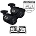 Night Owl Security, 2 Pack of 720p HD Wired Security Add-on Bullet Cameras (Black)