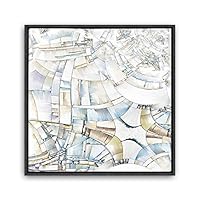 Framed Canvas Wall Art Leaves, Birds, Abstracts Canvas Prints Home Artwork Decoration for Living Room, Bedroom - 16x16 inches