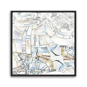 Framed Canvas Wall Art Leaves, Birds, Abstracts Canvas Prints Home Artwork Decoration for Living Room, Bedroom - 16x16 inches