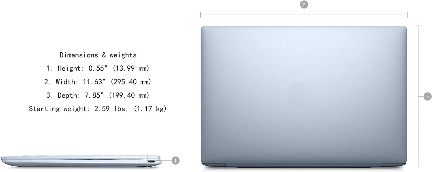 OMMOTECH Supported - DellLaptop XPS 13 9315 | 13.4'' FHD+(1920x1200) | Core i7-1250U | 16GB RAM 512GB SSD (10 Cores 4.7 GHz) | Camera Backlit Keyboard | Upto 17 Hours | Win 11 H