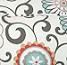 Pillow Perfect Bright Floral Indoor/Outdoor Throw Pillows, 2 Count, Lumbar - 11.5