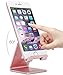 Cell Phone Stand, ZTON Aluminum Metal Tablet Stand, Mobile Phone Holder for iPhone iPad Samsung for Desk Table Bedroom Kitchen (Rose Gold)