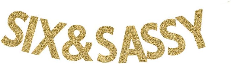 Amazon Co Jp Six Sassy バナー 子供 小さな女の子の6歳の誕生日サイン 色なし サイズなし ドラッグストア