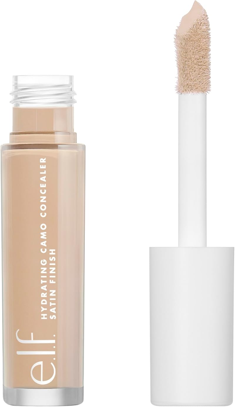 e.l.f. Hydrating Camo Concealer Medium Sand Full Coverage Satin Finish Vegan