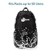 Jepeak 45L Storage Backpack Rain Cover for Hiking Camping Traveling, Black