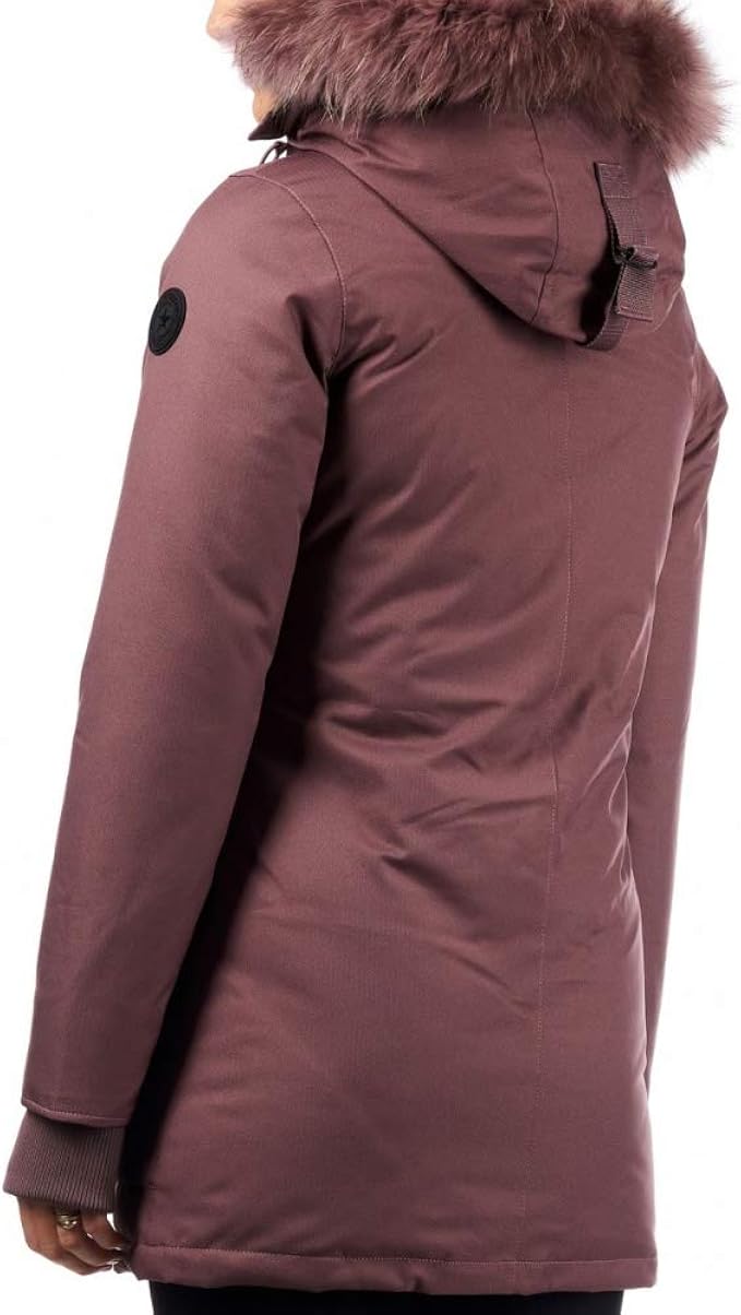 slimfit herringbone parka