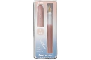 Pilot Kakuno Fountain Pen Madoromi Color Series, Gold (Smiley Face) Fine Nib, Perfect for Beginners and Creative Expression, Pink, PFKA-1MDPF