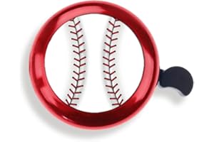 WIRESTER Cute Aluminum Round Bike Bell, Classic Ring Bicycle Bell, Bike Accessories Bell Ring for Adults Kids Girls Boys (Black, Red, Blue, Purple)