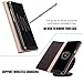 Case Compatible with Samsung Galaxy Note 8, BENTOBEN Genuine Leather Wallet Slim Flip Cover with Kickstand 3 Credit Card Holder Cash Slots Protective Phone Cases for Samsung Galaxy Note 8, Brown