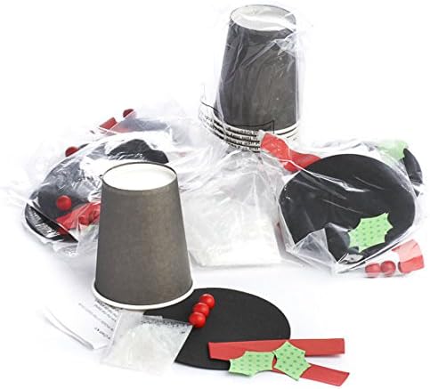 Group of 24 Snowman Hat Craft Kits for Kids and Adults Alike