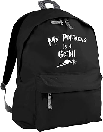 Hippowarehouse My Patronus Is A Gerbil Backpack Ruck Sack Dimensions 31 X 42 X 21 Cm Capacity 18 Litres Amazon Co Uk Luggage