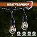 Brightown Outdoor String Lights, LED Patio Lights, Waterproof Outside Hanging Lights for Backyard Garden Porch Party Decor