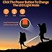 GRDE Solar Charger,10000mAh Solar Power Bank Portable External Backup Battery Pack Dual USB Solar Phone Charger with 2LED Light Carabiner and Compass for iPhone Series, Smartphones(Orange)