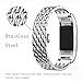 Libra Gemini Replacement Metal Fitbit Charge 2 Bands for Fitbit Charge 2 Watch
