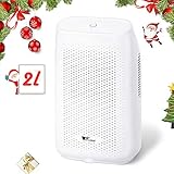 amzdeal Dehumidifier Portable Dehumidifier for Bathroom Basement Smart Dehumidifier 2000ml Capacity and Auto Off to Remove Damp, Mold, Moisture