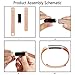 AK for Fitbit Alta Bands, Replacement Fitbit Bands for Fitbit Alta/Alta HR with Metal Clasp