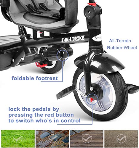3 besrey+Tricycle+Rotating+Reclining+Children