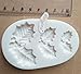 Anyana 3D mini Holly Leaf Christmas xmas mould cake Fondant biscuit gum paste silicone mold for Sugar paste forest gnome cupcake decorating topper decoration sugarcraft decor