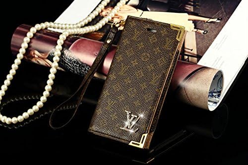 Marse® Apple iPhone 6S / 6 4.7 inch Luxury Bling Rhinestones Flip Folio Case Card Slots Cover Skin Protector with Lanyard and Magnetic Closure - Pattern 7