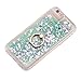 iPhone 7 Liquid Case with Stand - iPhone 6 6s 7 Clear Case Ultra Thin Luxury Bling Glitter Sparkle Quicksand Cases Cover with Ring Stand Holder for iPhone 6/6s/7 (4.7 inch)(Green)