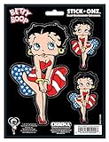 Chroma 009966 Betty Boop American Flag Stick Onz Decal