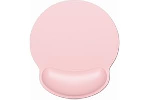 Dapesuom Ergonomic Mouse Pad with Wrist Rest Support, Memory Foam Computer Mouse Pads for Wireless Mouse, Cut Gaming Mouse Ma