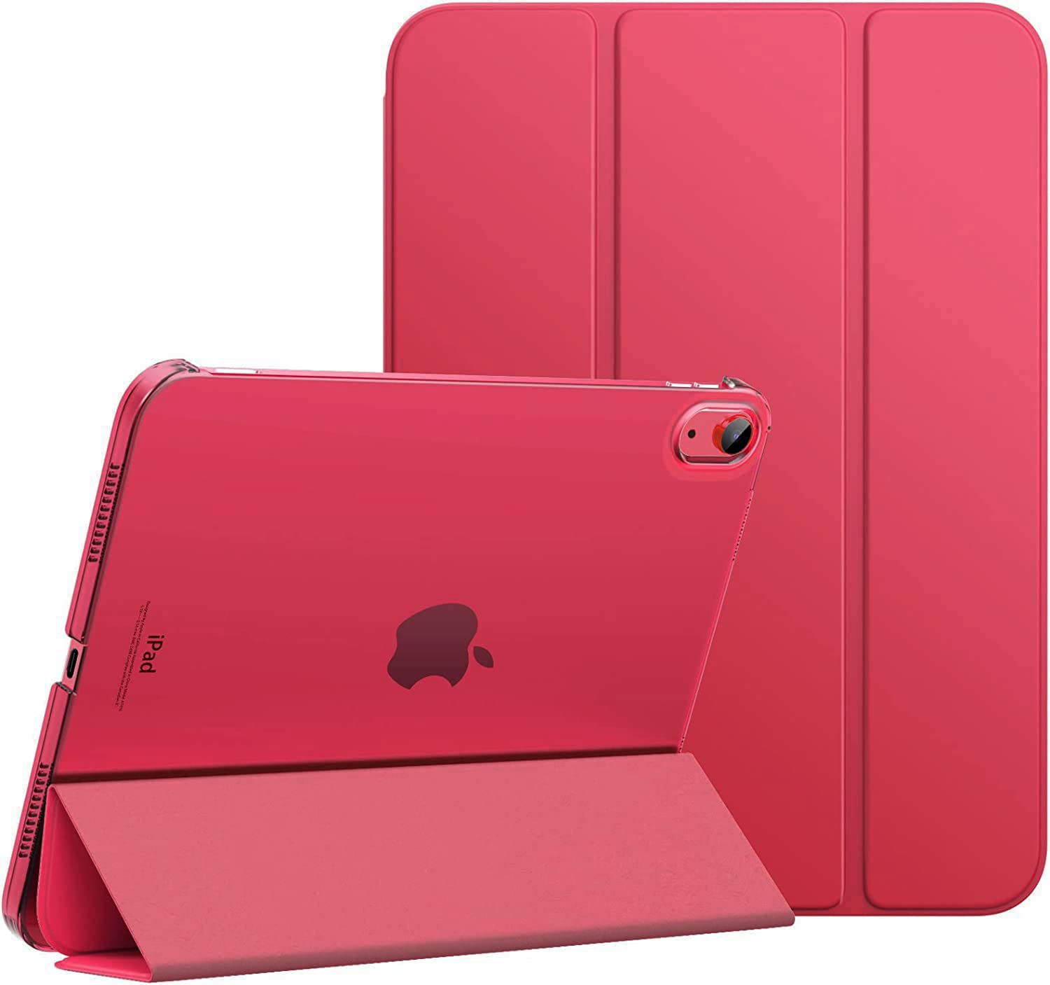 MOBISTAR Smart Case for iPad Air 11 inch M2 2024 Air 6th /10.9 Air 5th 2022/Air 4th 2020, Magnetic Slim Stand Hard Back Shell Cover with Auto Wake/Sleep iPad Air 6 5 4 Generation (Red) — image 1