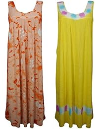 Womens Boho Dresses Tie Dye Beach Summer Wear Maxi Dress Small, Wholesale Lot Of 2