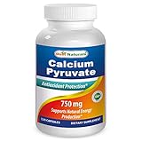 Best Naturals Calcium Pyruvate Fat-burning Formula for Thighs, 750 mg 120 Capsules - Calcium pyruvate for weight loss