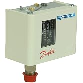 Manual Pressure Switch with SS Reducer (Range: 30 to 200 PSI) for Compressors, HVAC, Hydraulics, by Danfoss Model: KP36 (Pack of 1)
