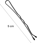 Manicare Kirbigrips Black 5cm Pack of 24 - Waved Bobby Pins for Updos view 4