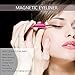 Magnetic Eyelashes and Eyeliner Natural Look Perm Individual Reusable Fake Eyelash Extension Tweezers Supplies, Black Eye Liner Pencil Waterproof Prime Kit No Glue, 3 Pairs