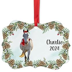 White German Riding Pony Christmas Ornament 2024