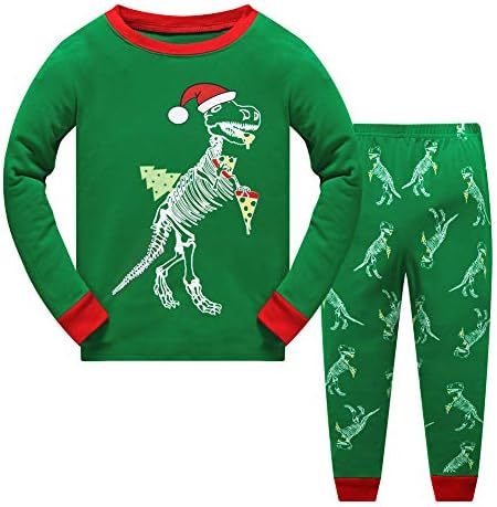 Sweetkids Dinosaur Little Baby Girls Boys Christmas Pajamas Sets Kids Xmas Sleepwear PJS